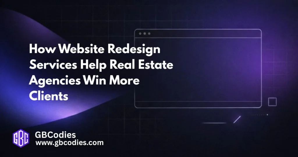Modern real estate website redesign services improving user experience and property search performance