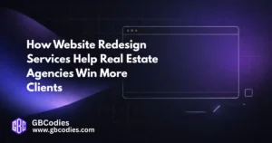Modern real estate website redesign services improving user experience and property search performance