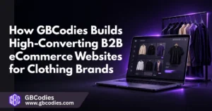 b2b ecommerce website for clothing brand showing bulk ordering system and product catalog