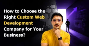 Business team choosing a custom web development company