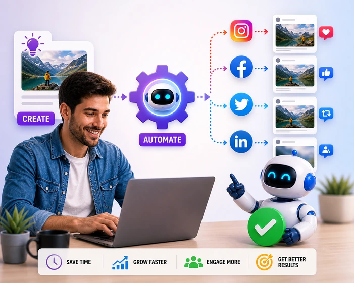 Social media automation system by GBCodies